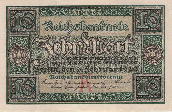 10 Mark 63a K/W
